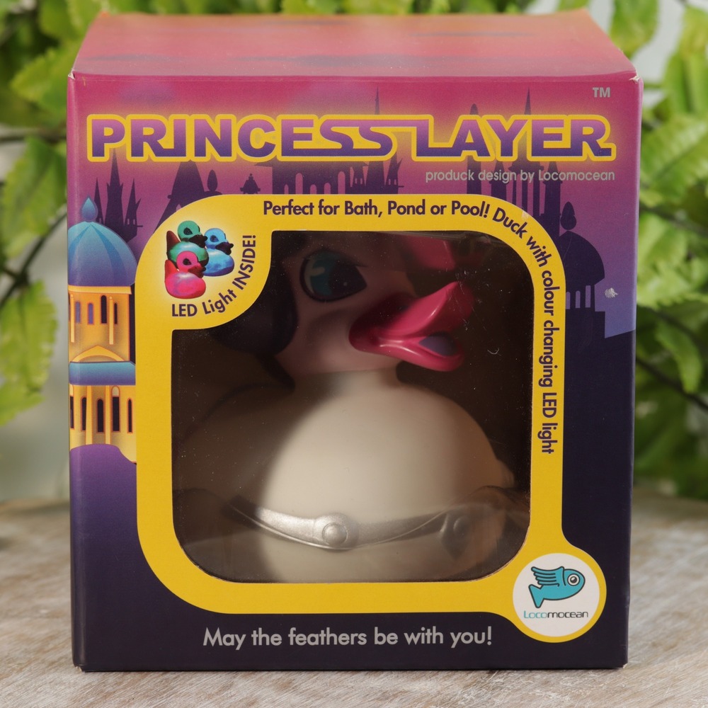 Locomocean Princess Layer Glow in the Duck LED Color Changing Bath Toy New